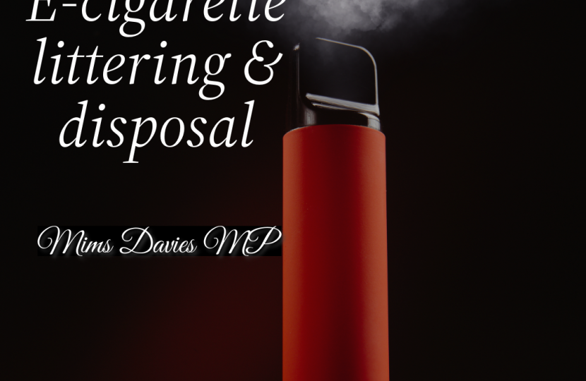 Update E Cigarette Littering and Disposal Mims Davies